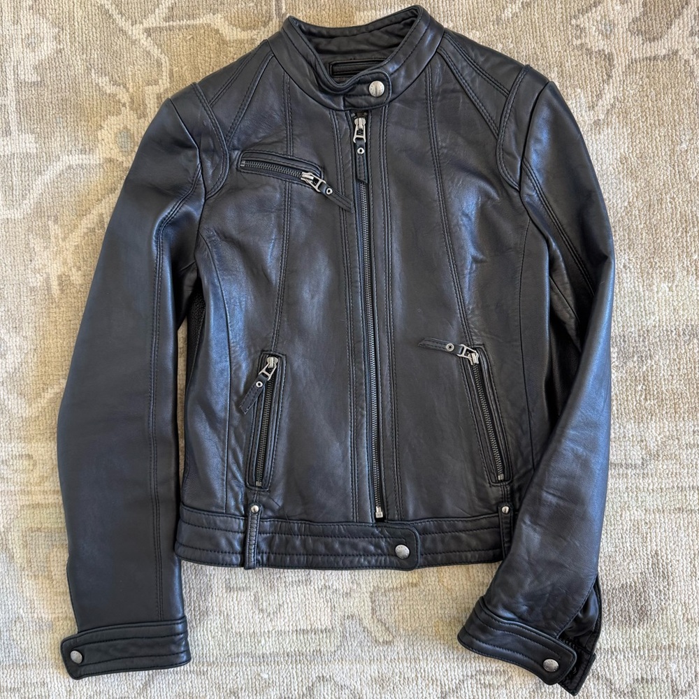 Marc NY Leather Moto Jacket